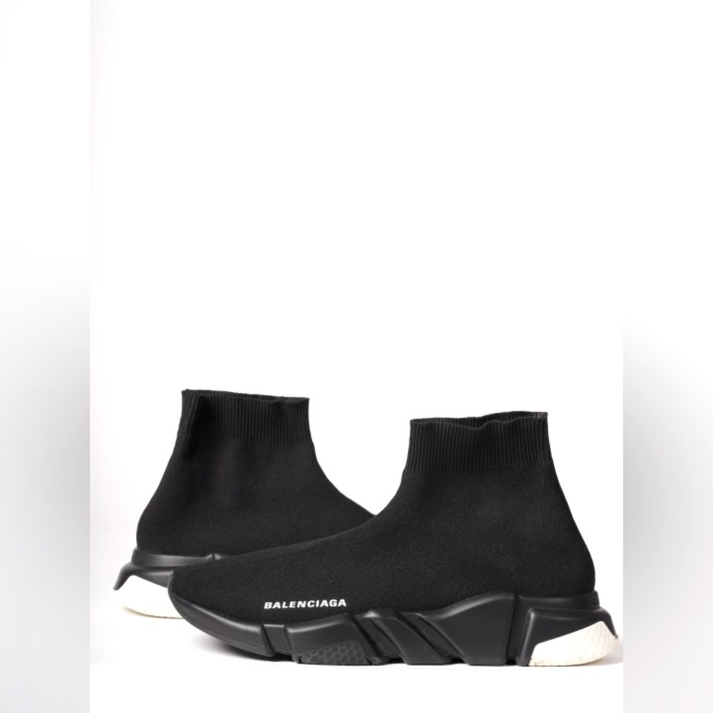 Knit high-top sneakers | Size US 9